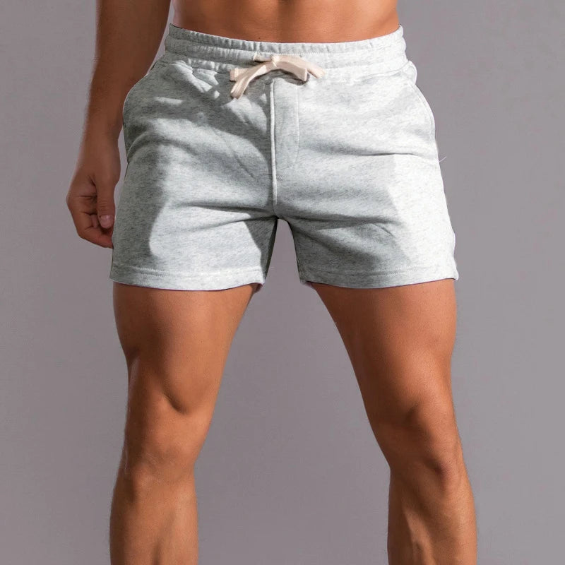 Cotton casual shorts for men designed for outdoor running and fitness