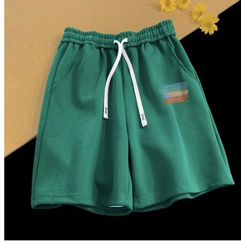 Mid-length drawstring shorts ideal for spring and summer activities