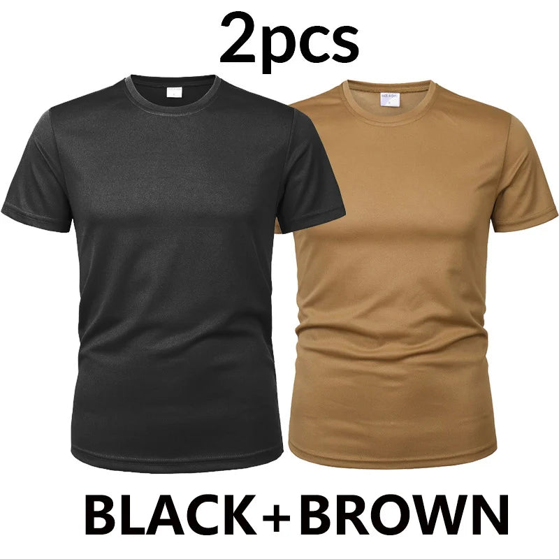 Quick-drying O-neck T-shirt perfect for hiking, walking, or the gym