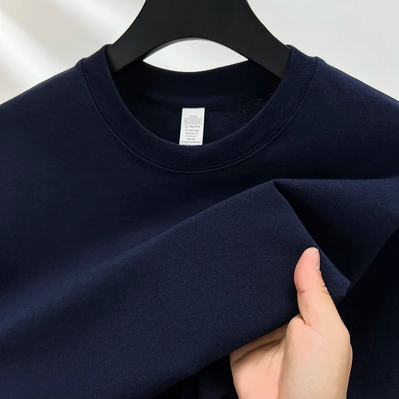 Breathable loose-fit cotton t-shirt ideal for summer activities