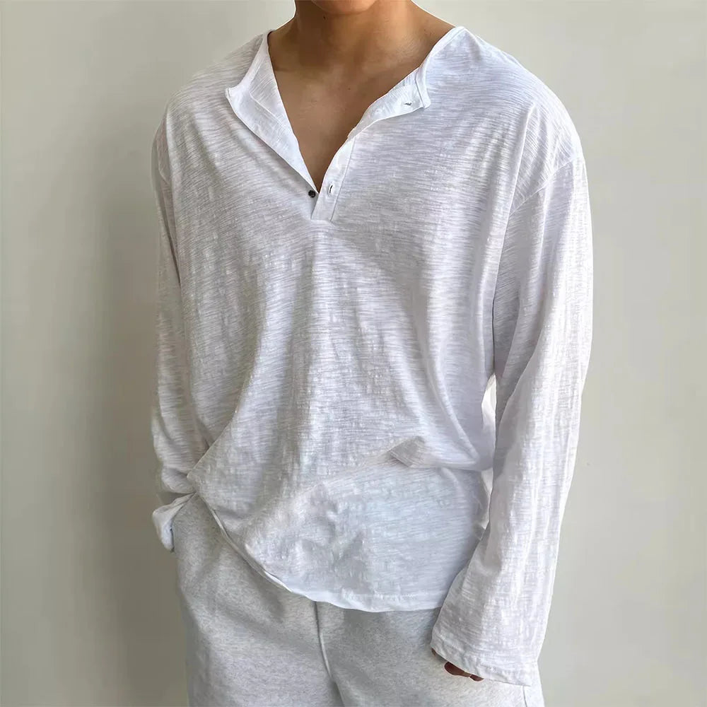 Lightweight breathable shirt suitable for seniors in cooler weather