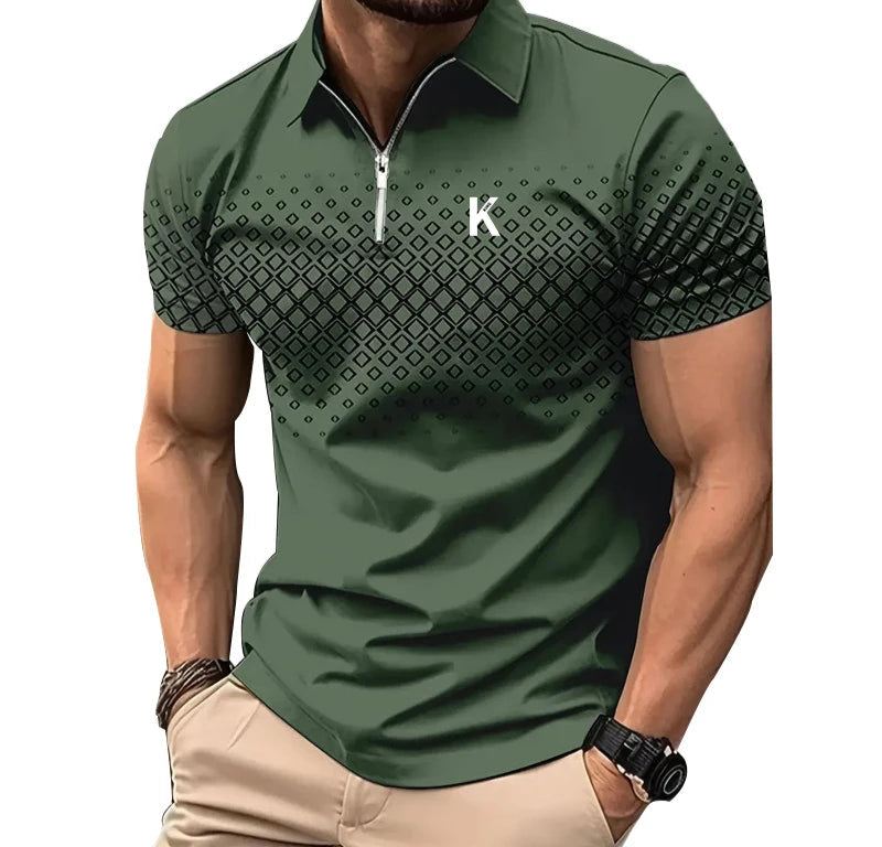 Regular fit summer polo shirt ideal for outdoor activities