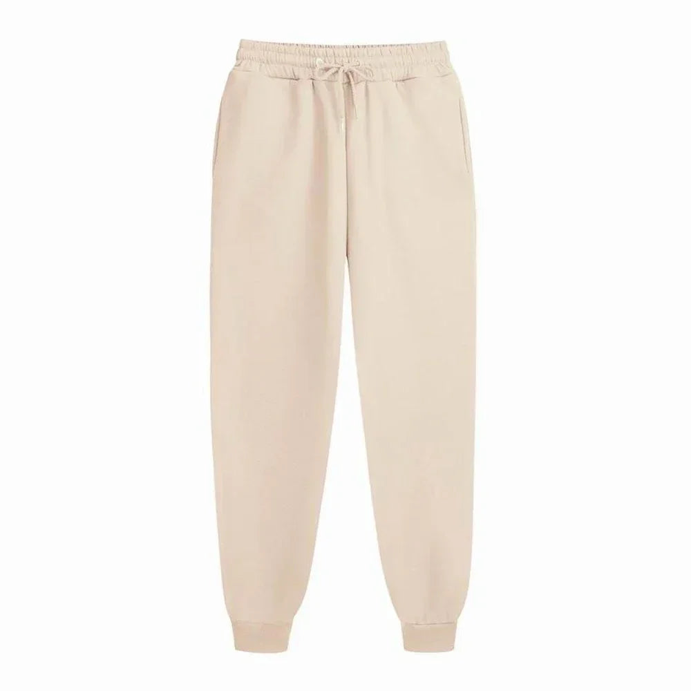 Men's fleece jogging pants with adjustable drawstring and relaxed fit.