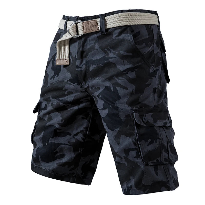 Men’s breathable casual shorts with functional utility pockets