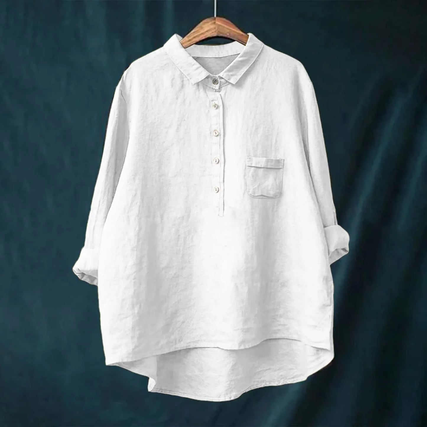 Autumn Floral Long Sleeve Collared Shirt