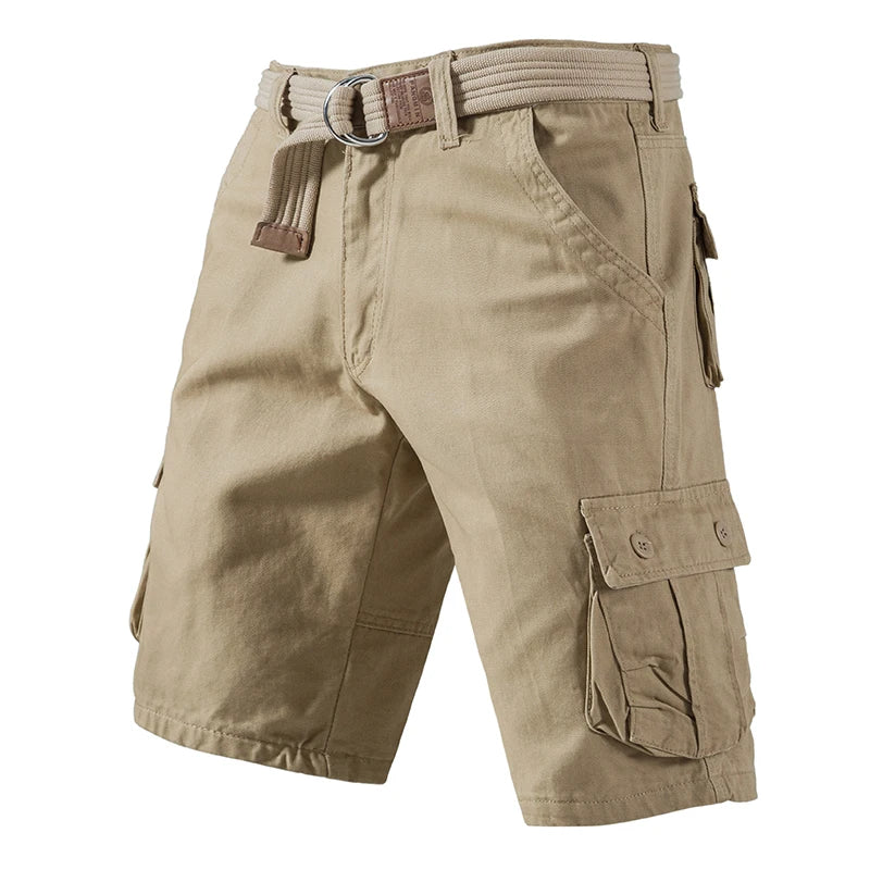 Durable breathable fabric cargo shorts with classic styling