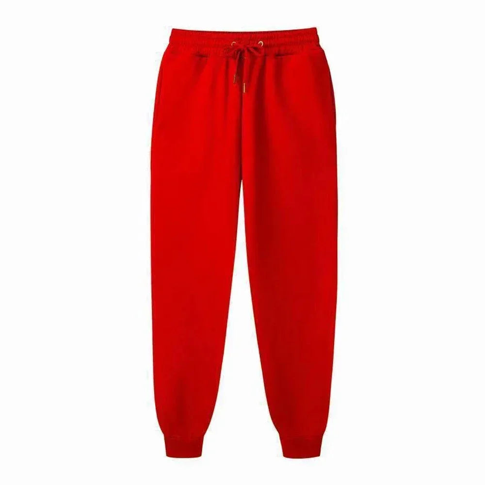 Elastic waistband sweatpants ideal for jogging, gym, or casual wear.