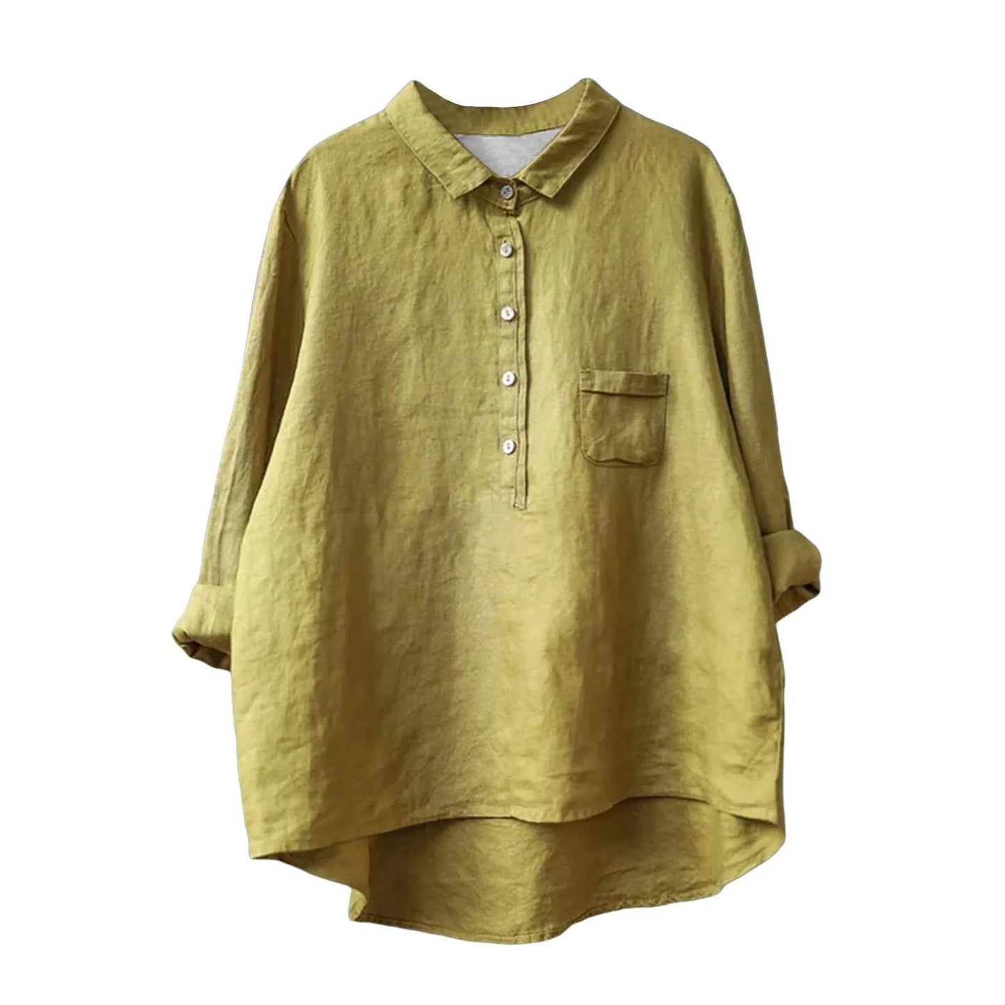 Autumn Floral Long Sleeve Collared Shirt