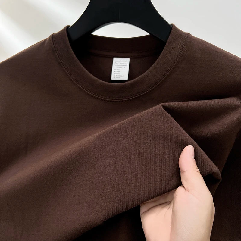 Soft breathable cotton summer tee with pull-on closure and short sleeves