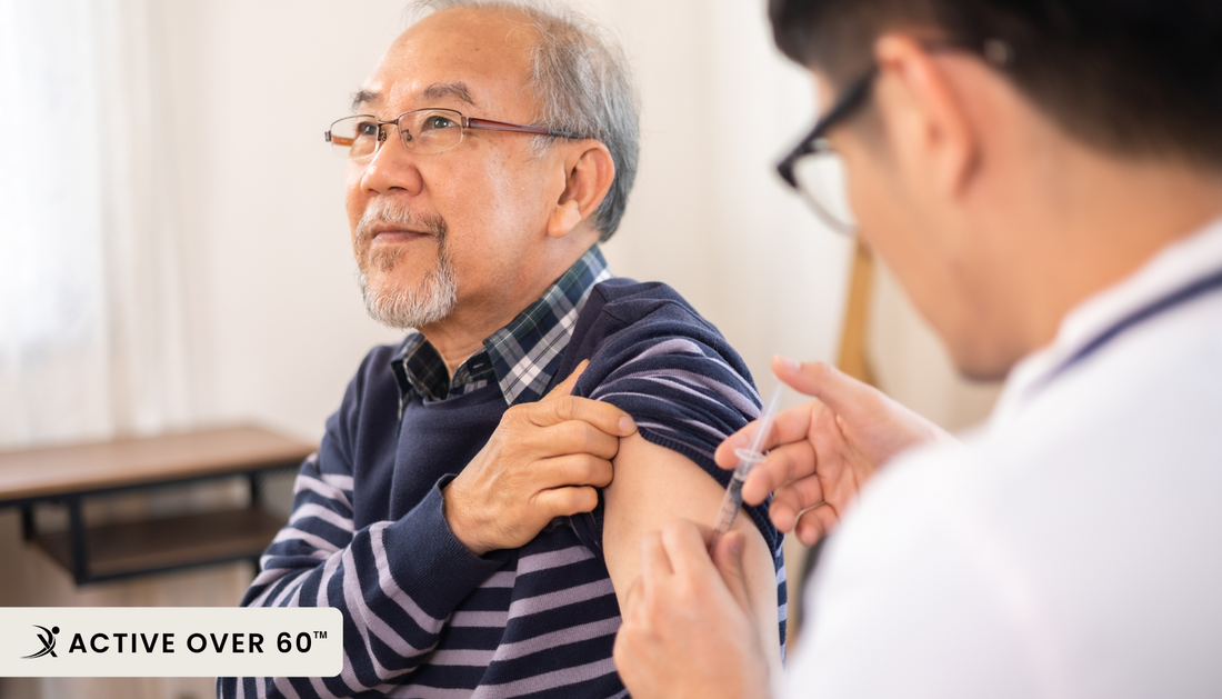a person getting their arm checked by a doctor