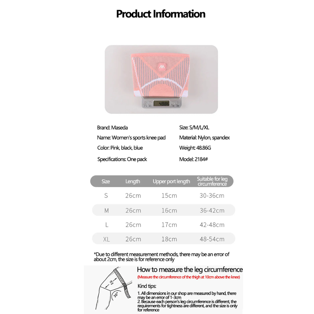 ActiveOver60 - Ergonomic knee sleeve providing targeted support during weightlifting