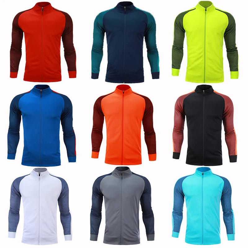 ActiveOver60 two-piece soccer tracksuit for older men featuring full-zip jacket and elastic-waist pants.

