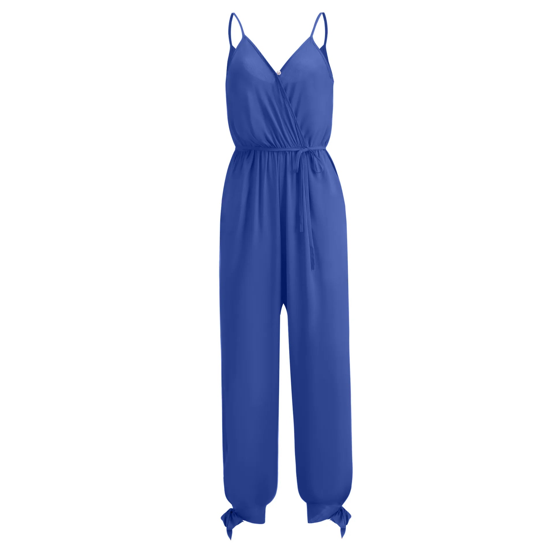 Feminine jumpsuit with senior-accessible design and print

