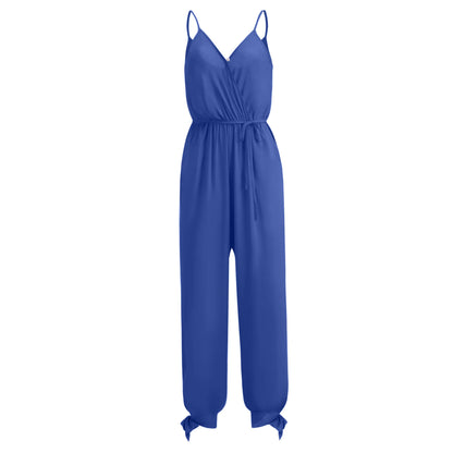 Feminine jumpsuit with senior-accessible design and print

