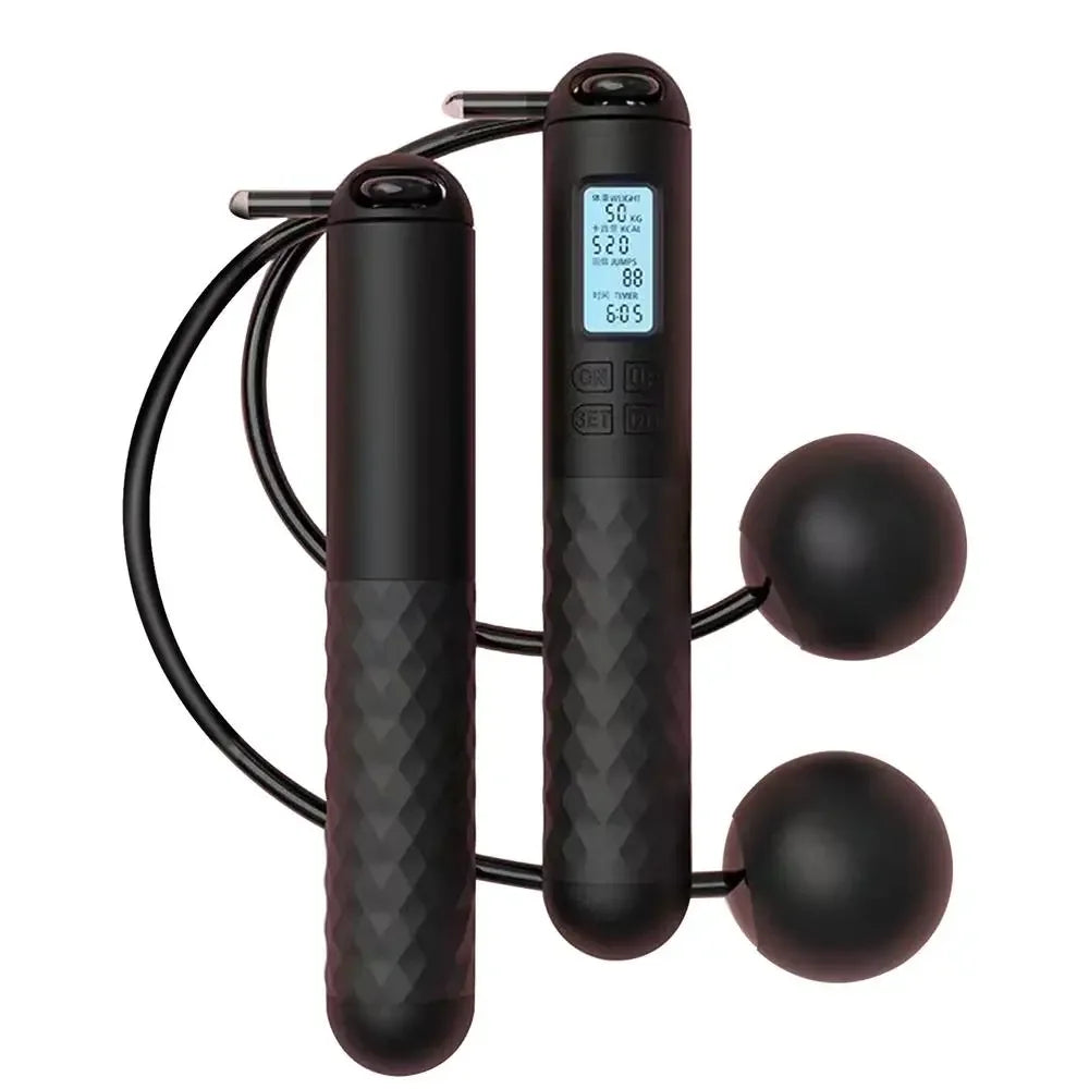 Close-up of weighted fitness rope balls for enhanced resistance.

