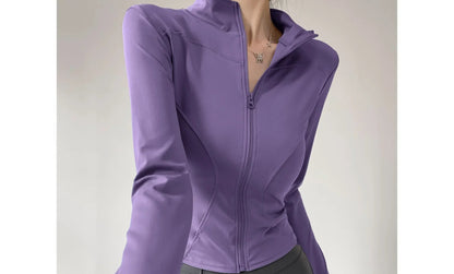 Breathable, elastic-waist yoga leggings with seamless pockets, providing comfort and flexibility for active lifestyles.