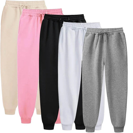 Men's casual loose sweatpants with drawstring waistband and ribbed cuffs.