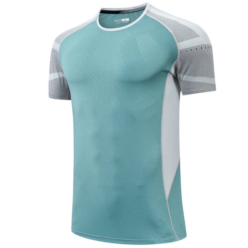 Casual athletic tee with mesh panels for ventilation and comfort