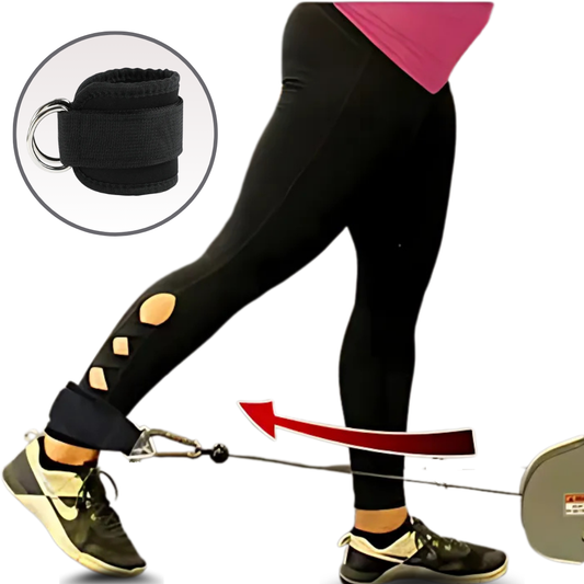 Active Over 60 - Ankle Strap for Leg Strength Training with Comfortable Fit for Weight-Assisted Exercises and Taekwondo.