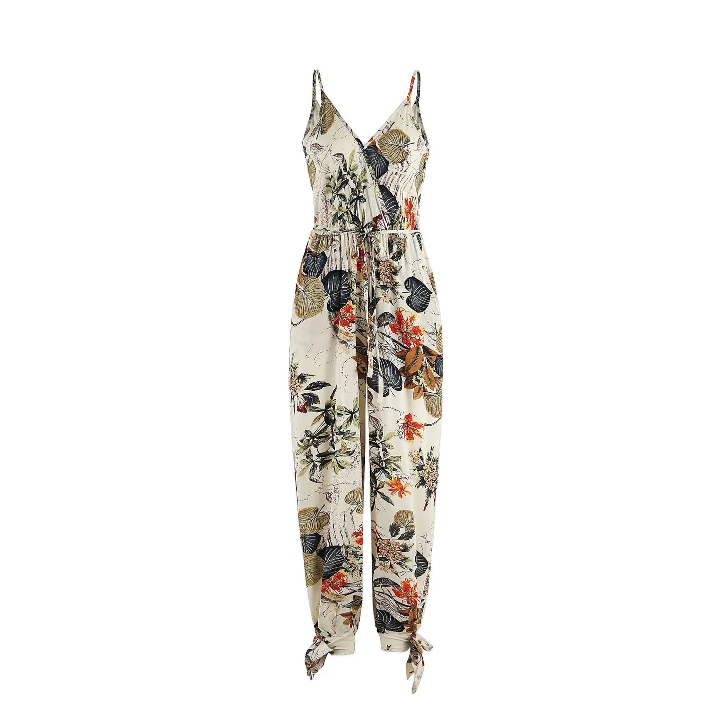 Backless jumpsuit with flattering waist fit and breathable fabric

