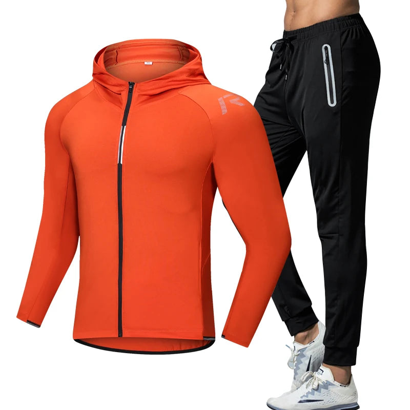 Matching top and pants fitness set

