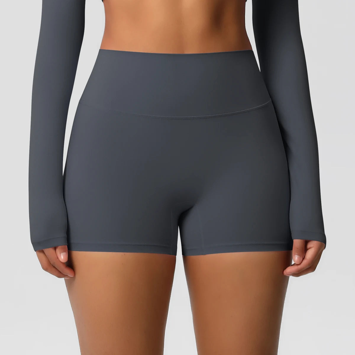 Breathable and stretchy, ideal for workouts and casual wear for seniors in graphite gray