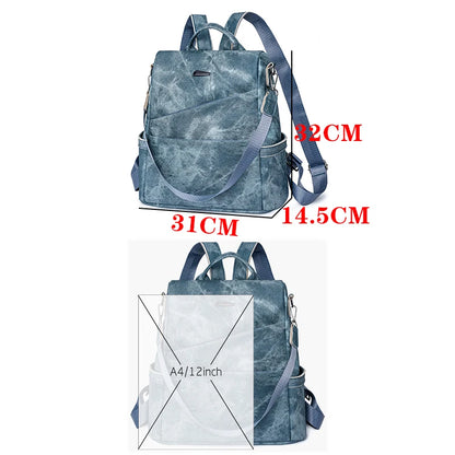 Leather backpacks for women, casual. and versatile for daily use in size