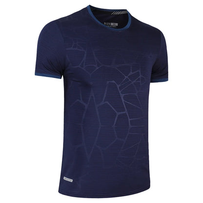 Slim-fit breathable shirt made of lightweight polyester fabric for summer workouts