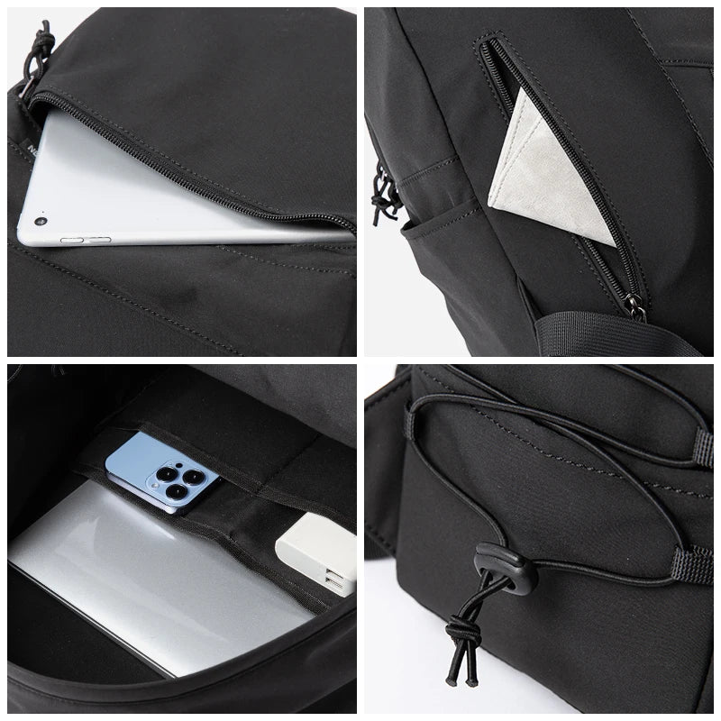 Durable lightweight waterproof sports travel backpack for seniors with laptop compartment