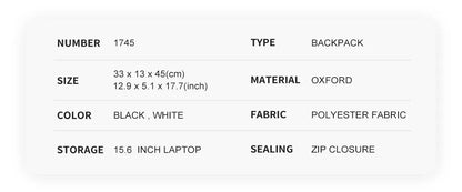 High-quality, water-resistant for everyday adventures size chart