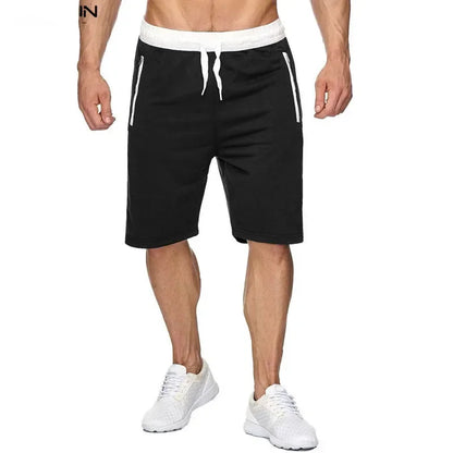 Durable Men's Beach Shorts with Zip Pockets for active lifestyles in black