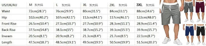 Active Over 60- Fitness Beach Shorts with Pockets, perfect for outdoor activities size chart