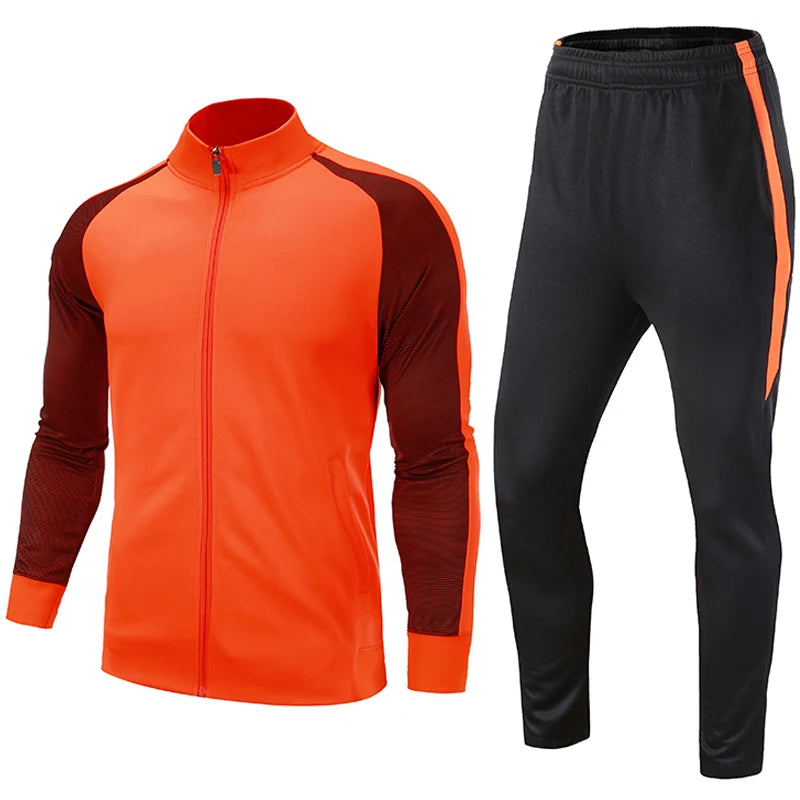 Men’s gym and casual wear set including jacket and matching pants.

