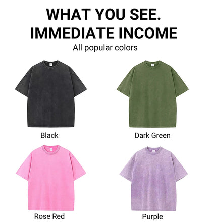 Breathable short sleeve cotton tee