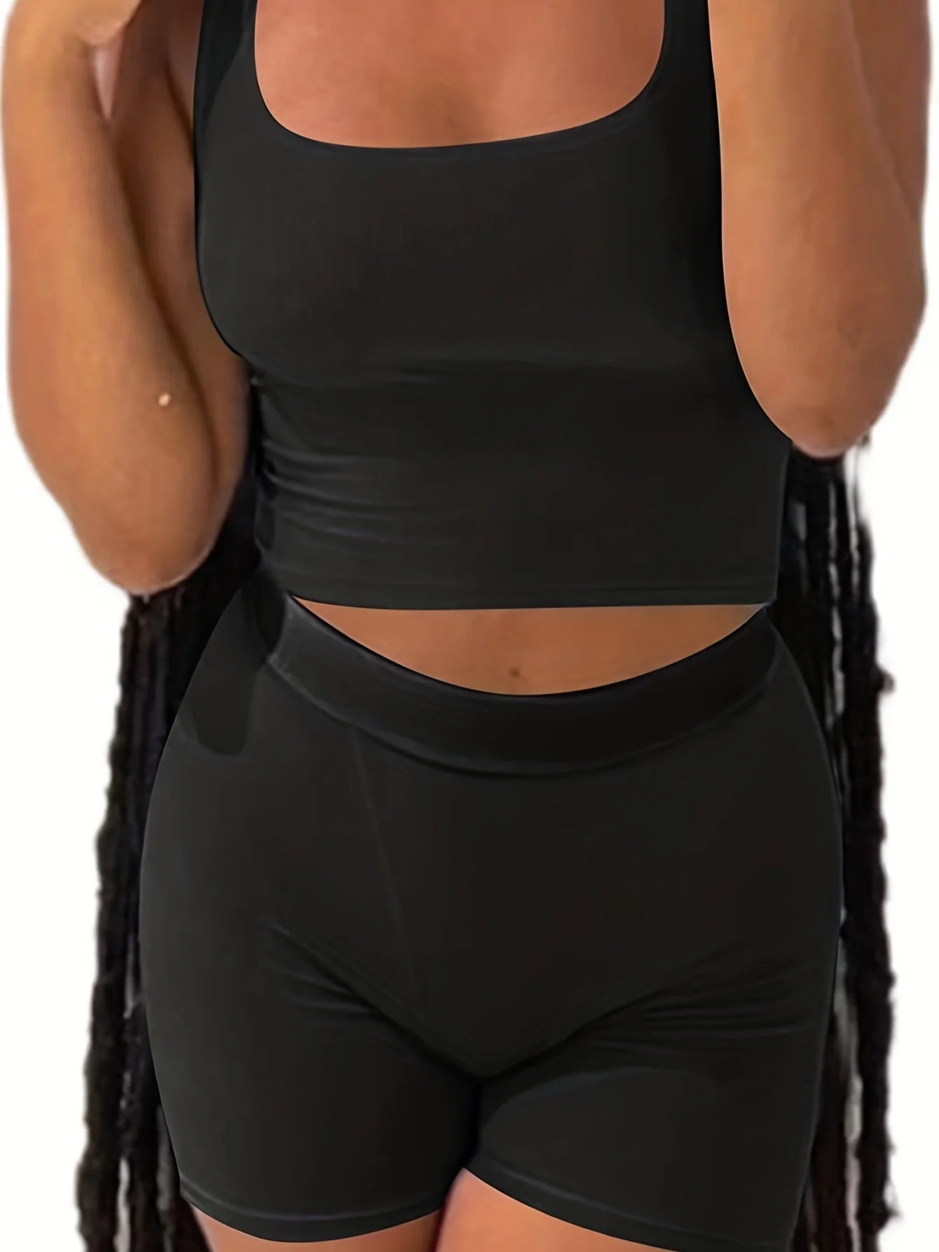 Soft and breathable Ribbed Knit Yoga Set with Leggings, offering gentle support and a flattering fit for active seniors.