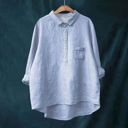 Autumn Floral Long Sleeve Collared Shirt