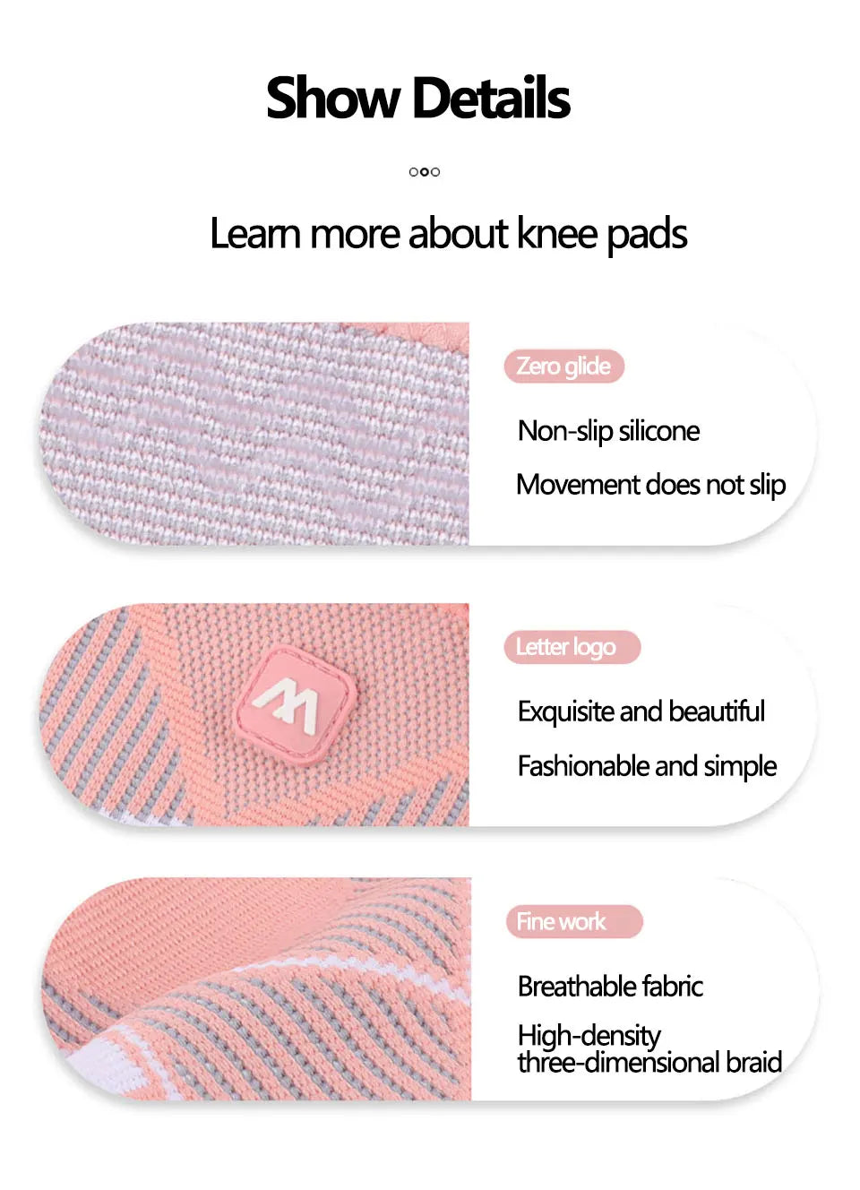ActiveOver60 - Close-up of a breathable and flexible knee sleeve for joint protection.