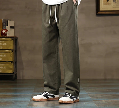 Loose fit cotton trousers ideal for walking or relaxing