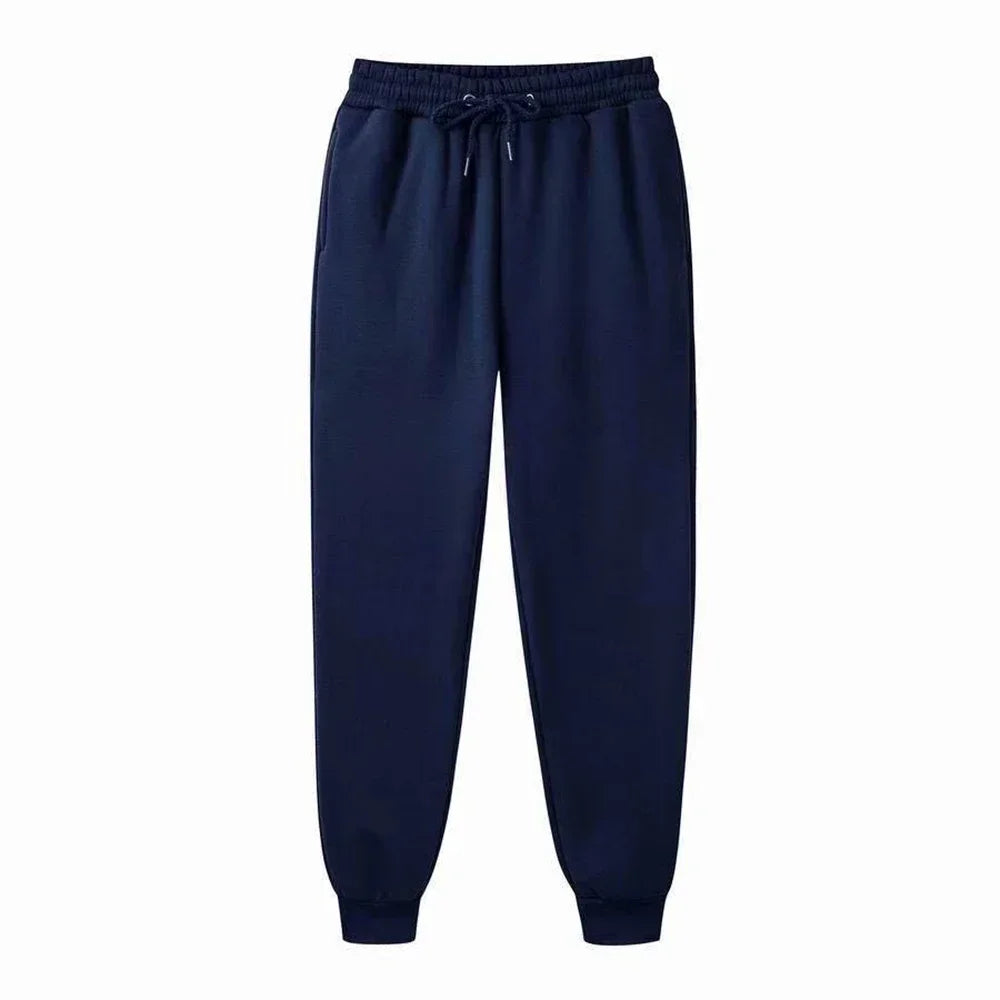 Lightweight knit sweatpants with moisture-wicking fabric for active seniors.