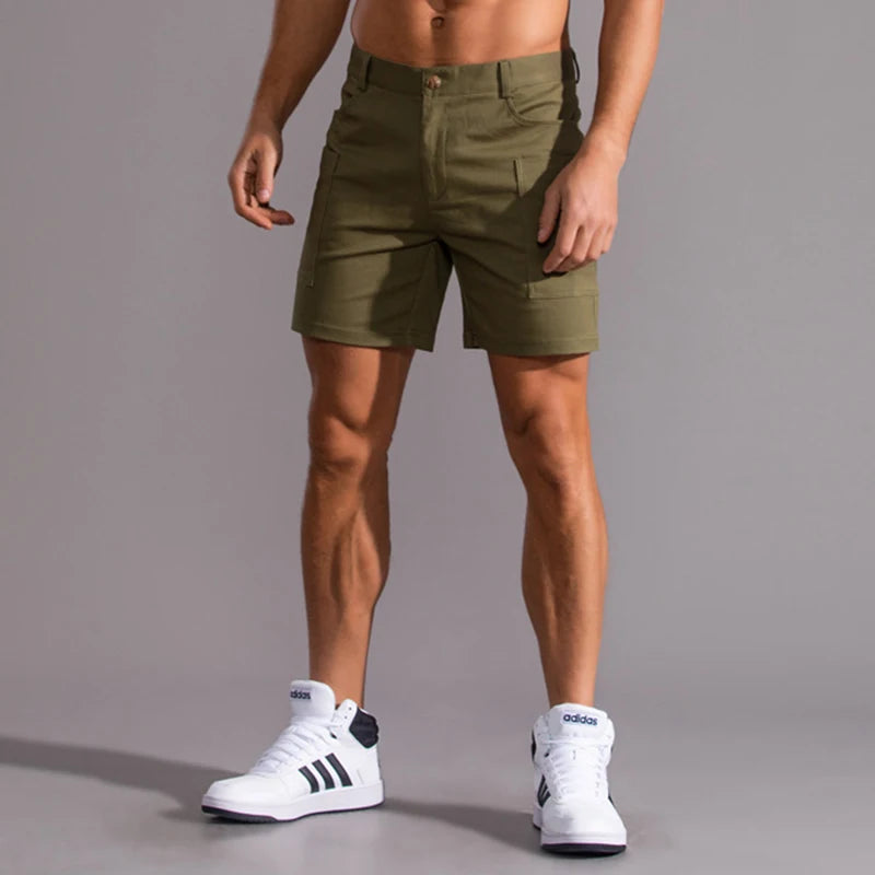 Breathable Quick-Dry Cotton Fitness Shorts