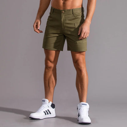 Breathable Quick-Dry Cotton Fitness Shorts