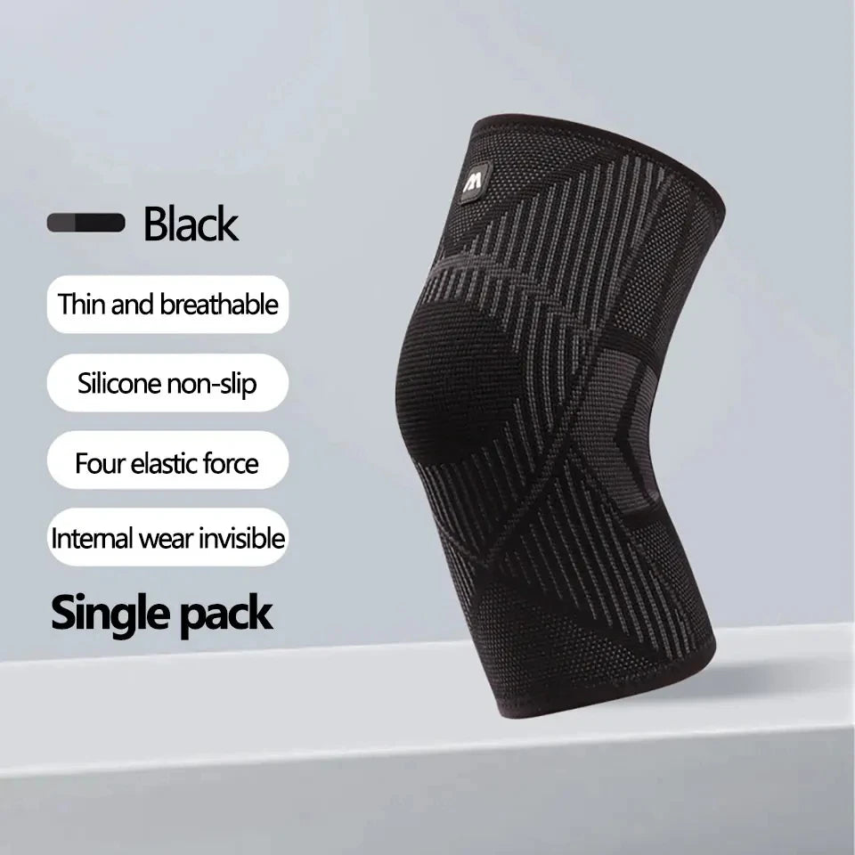 ActiveOver60 - Person wearing a lightweight knee brace during an outdoor run