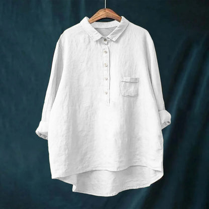 Autumn Floral Long Sleeve Collared Shirt