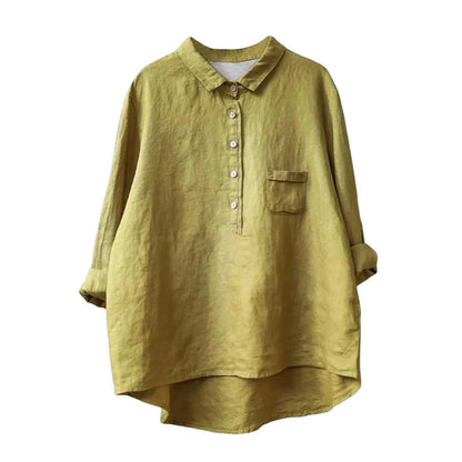 Autumn Floral Long Sleeve Collared Shirt