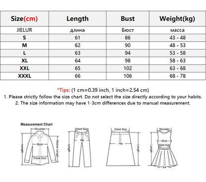 White pullover blouse made from breathable chiffon blend Size chart

