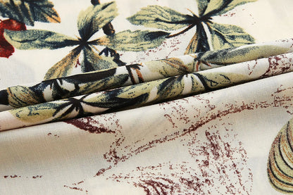 Stylish backless jumpsuit with floral print for active seniors

