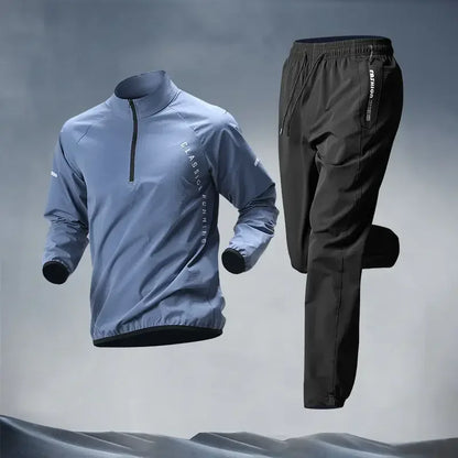 Two-piece men’s athletic wear for gym, running, or relaxed outdoor activities
