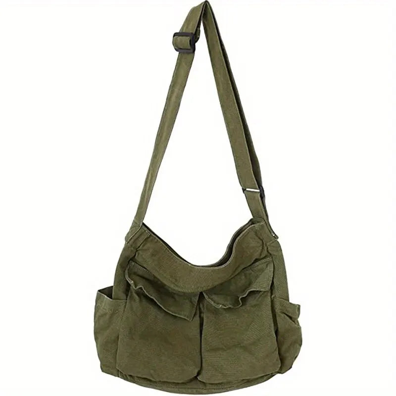 Adjustable shoulder strap on the stylish, durable tote for casual use.