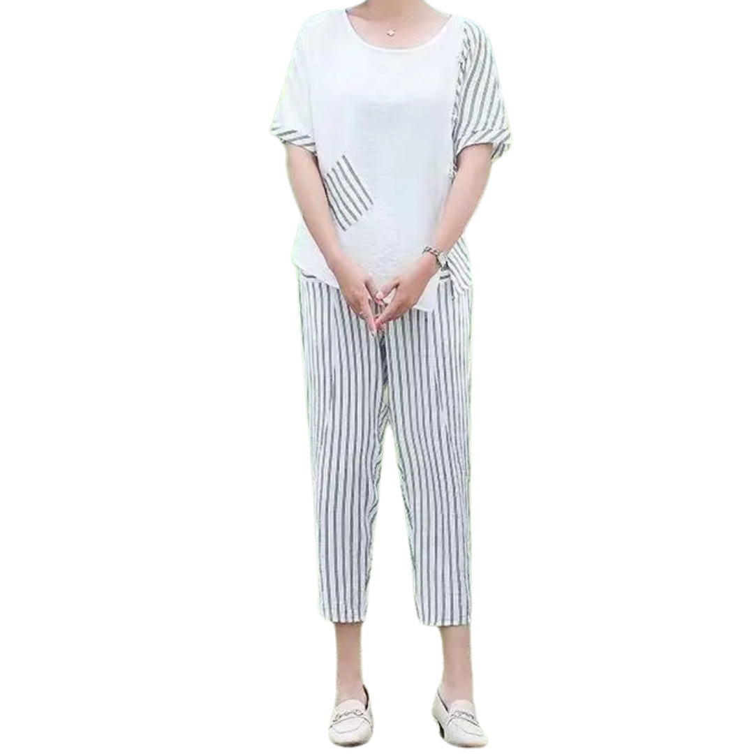 Breathable  with a relaxed fit, perfect for warm weather and active lifestyles in white
