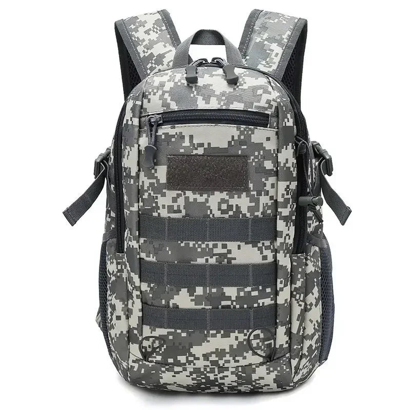 Lightweight and functional backpack for active seniors who enjoy outdoor adventures in gray como